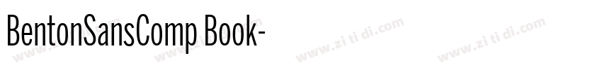BentonSansComp Book字体转换